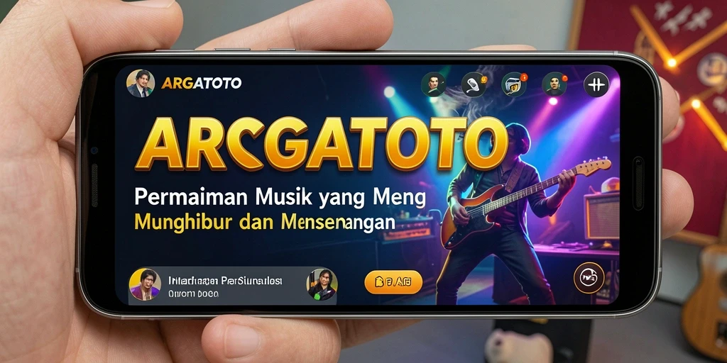 Tampilan gameplay ARGATOTO dengan interaksi musik yang menyenangkan.