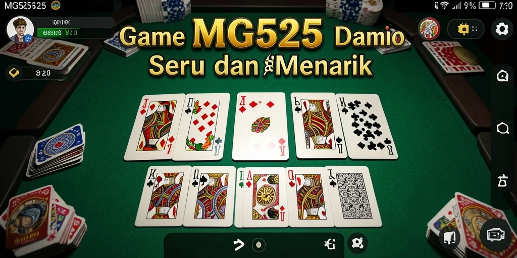 Tampilan seru gameplay Domino di MG525.