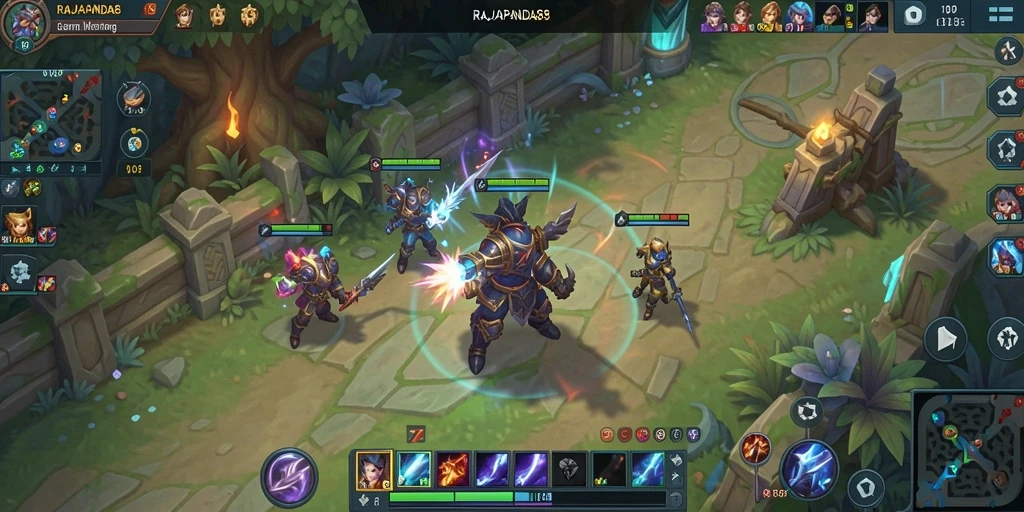 Tampilan gameplay seru dari RAJAPANDA88 yang penuh aksi.