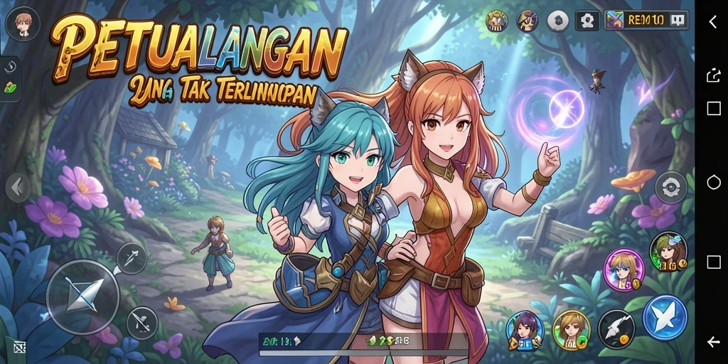 Tampilan gameplay Anime yang menarik dari REMI101.