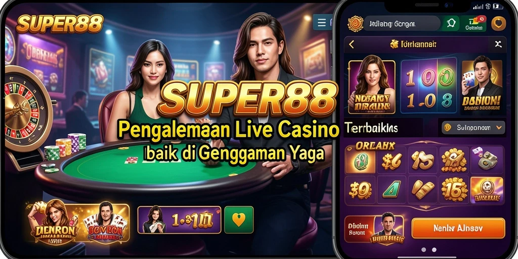 Gameplay Live Casino yang mendebarkan di SUPER88.