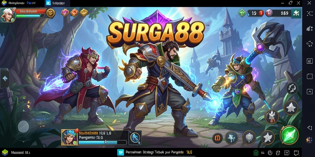 Tampilan menarik dari gameplay SURGA88 dalam mode SLG.