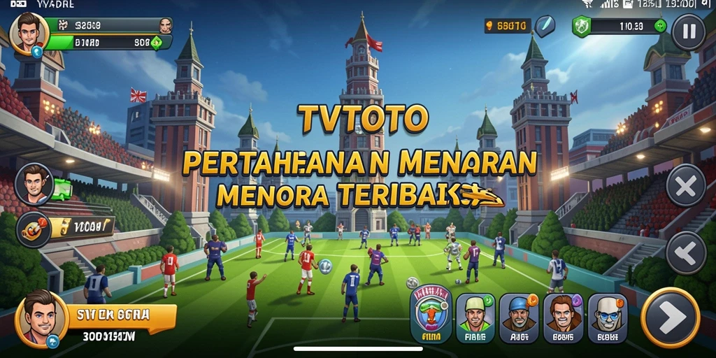 Tangkapan layar TVTOTO menunjukkan aksi seru dalam pertempuran Tower Defense.